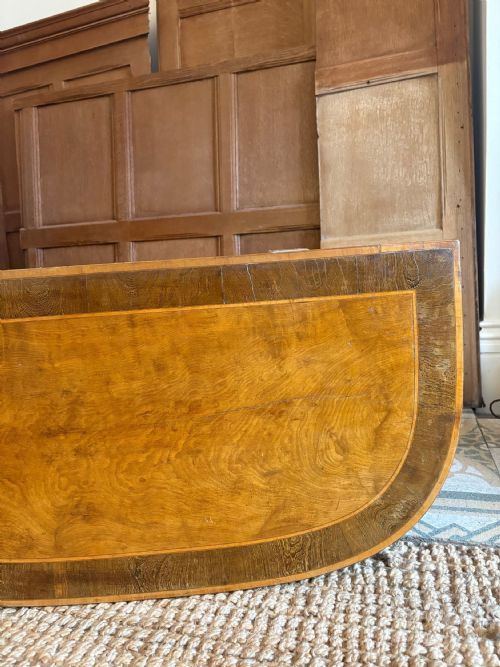 A GEORGE 111 SATINWOOD AND ROSEWOOD DEMI LUNE CARD TABLE HEPPLEWHITE PERIOD - ADDITIONAL PHOTO 14