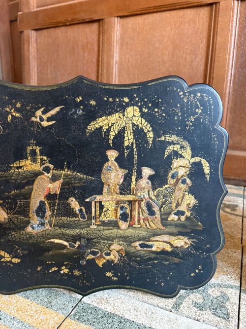 PAIR OF 19THC CHINOISERIE TABLES HONGMU BASES AND IRON PAW FEET ANGLO CHINESE - ADDITIONAL PHOTO 6