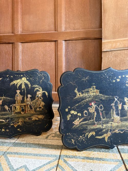 PAIR OF 19THC CHINOISERIE TABLES HONGMU BASES AND IRON PAW FEET ANGLO CHINESE - ADDITIONAL PHOTO 11