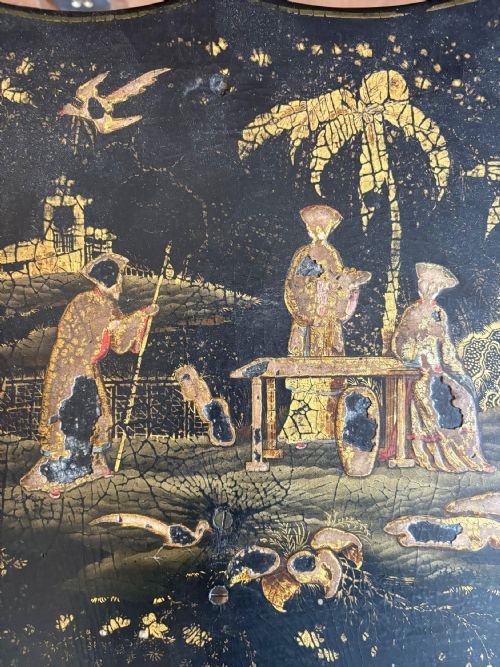 PAIR OF 19THC CHINOISERIE TABLES HONGMU BASES AND IRON PAW FEET ANGLO CHINESE - ADDITIONAL PHOTO 17