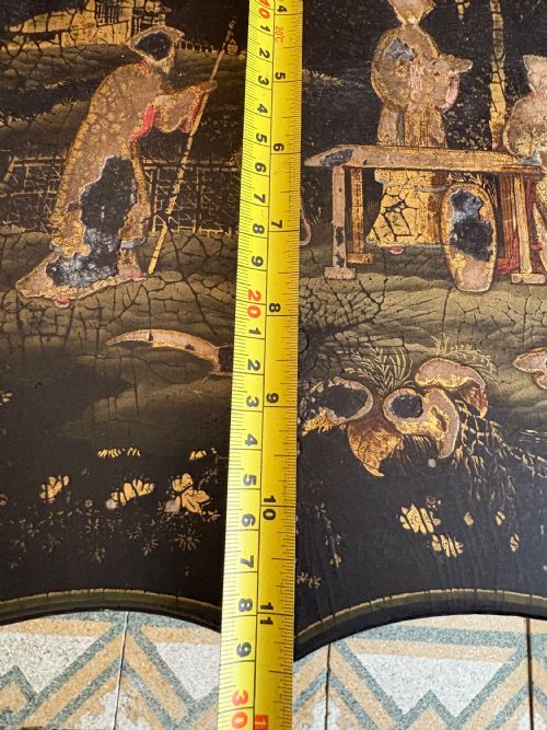PAIR OF 19THC CHINOISERIE TABLES HONGMU BASES AND IRON PAW FEET ANGLO CHINESE - ADDITIONAL PHOTO 21