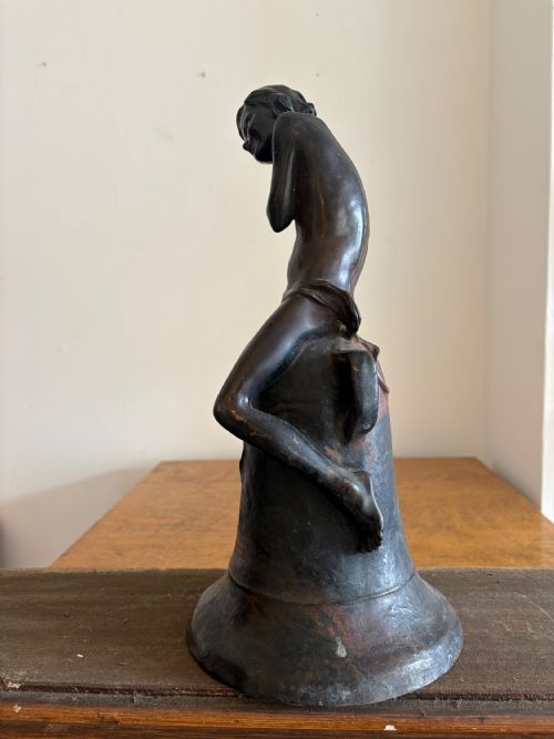 HENRI PERNOT 18591937 LA BELLE EPOQUE SEATED BOY BRONZE C1900 39CM SIGNED - ADDITIONAL PHOTO 2