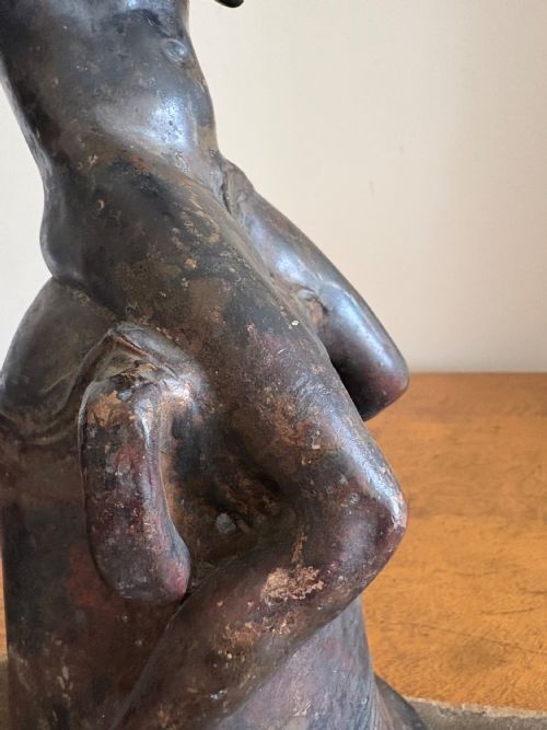 HENRI PERNOT 18591937 LA BELLE EPOQUE SEATED BOY BRONZE C1900 39CM SIGNED - ADDITIONAL PHOTO 6