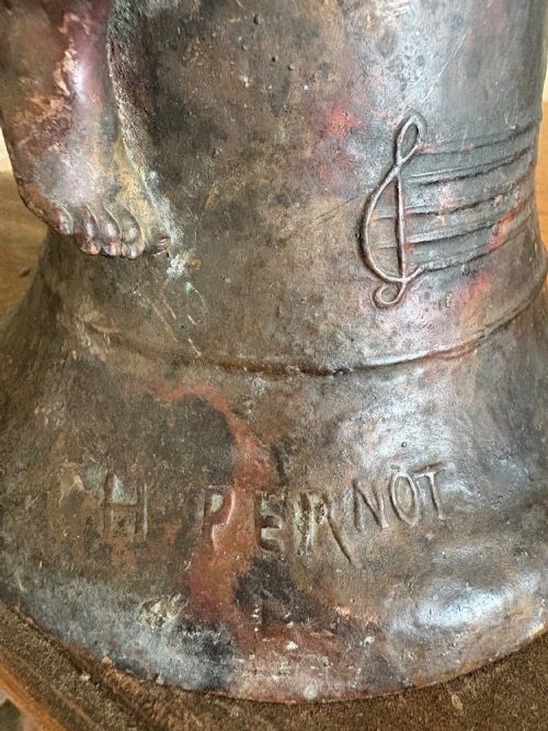 HENRI PERNOT 18591937 LA BELLE EPOQUE SEATED BOY BRONZE C1900 39CM SIGNED - ADDITIONAL PHOTO 13