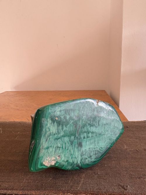 ANTIQUE MALACHITE AND BRONZE PEN DESK TIDY CIRCA 19201930S 13CM TALL - ADDITIONAL PHOTO 9