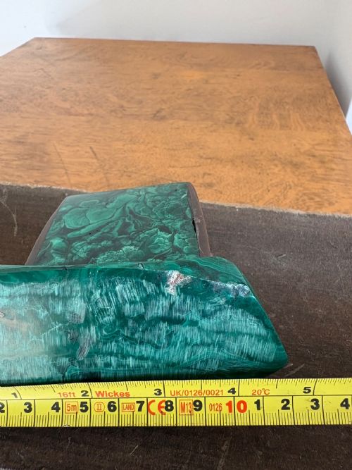 ANTIQUE MALACHITE AND BRONZE PEN DESK TIDY CIRCA 19201930S 13CM TALL - ADDITIONAL PHOTO 11