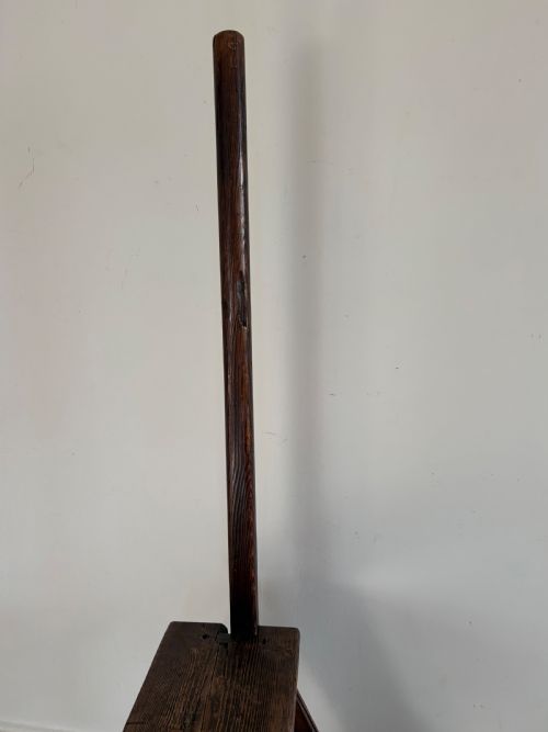 A PAIR OF 19TH CENTURY PINE ANTIQUE LIBRARY STEPS - ADDITIONAL PHOTO 8