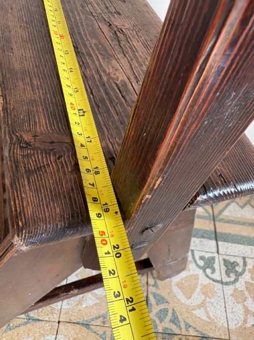 A PAIR OF 19TH CENTURY PINE ANTIQUE LIBRARY STEPS - ADDITIONAL PHOTO 12