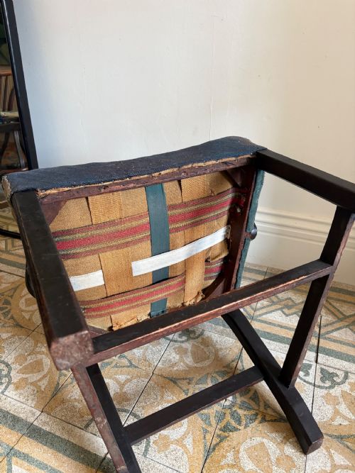 A CHIPPENDALE STYLE GEORGE 111 MAHOGANY ELBOW CHAIR WITH TAPESTRY SEAT C1800 - ADDITIONAL PHOTO 10