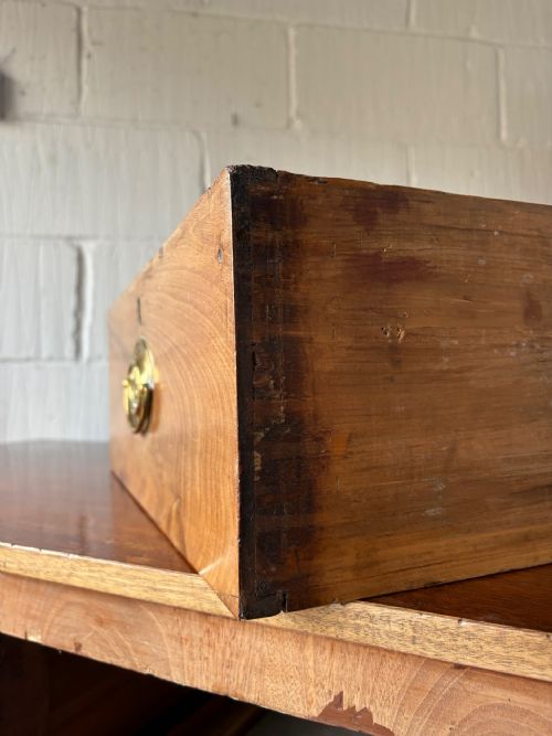 REGENCY MAHOGANY CHEST OF DRAWERS TRAFALGAR SACRED TO NELSON HANDLES C1810 98CM - ADDITIONAL PHOTO 10
