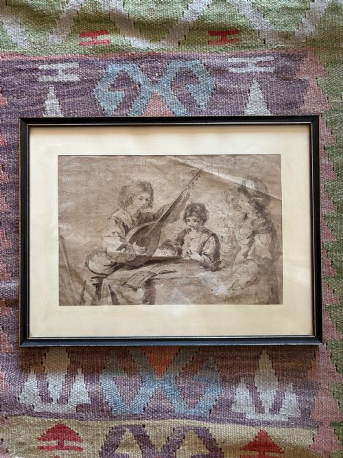 AN 18TH CENTURY OLD MASTER INKWASH PREPARATORY SKETCH AFTER GUERCINO 15911666 42CM - ADDITIONAL PHOTO 9