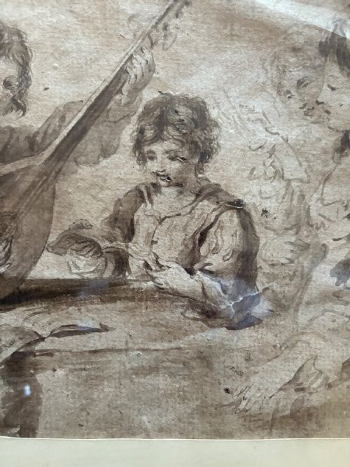AN 18TH CENTURY OLD MASTER INKWASH PREPARATORY SKETCH AFTER GUERCINO 15911666 42CM - ADDITIONAL PHOTO 10