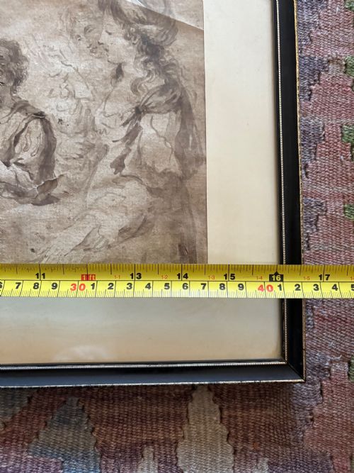 AN 18TH CENTURY OLD MASTER INKWASH PREPARATORY SKETCH AFTER GUERCINO 15911666 42CM - ADDITIONAL PHOTO 13