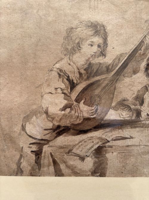 AN 18TH CENTURY OLD MASTER INKWASH PREPARATORY SKETCH AFTER GUERCINO 15911666 42CM - ADDITIONAL PHOTO 15