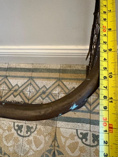 19TH CENTURY NURSERY FENDER 123CM WIDE WITH BRASS HANDRAIL AND WALL HOOKS - ADDITIONAL PHOTO 10