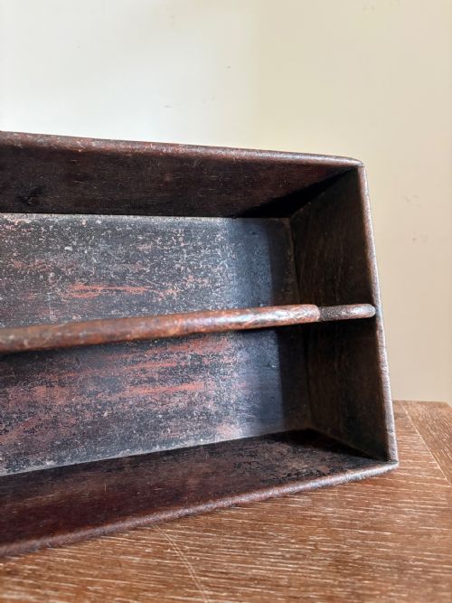 A WELSH GEORGIAN OAK BUTLERS CUTLERY TRAY C1800 CANTED SIDES DOVETAIL JOINTS 36CM - ADDITIONAL PHOTO 7