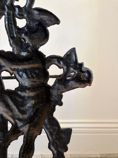 A 19TH CENTURY CAST IRON JACK AND THE BEANSTALK STICK STAND C1875 85CM - ADDITIONAL PHOTO 10
