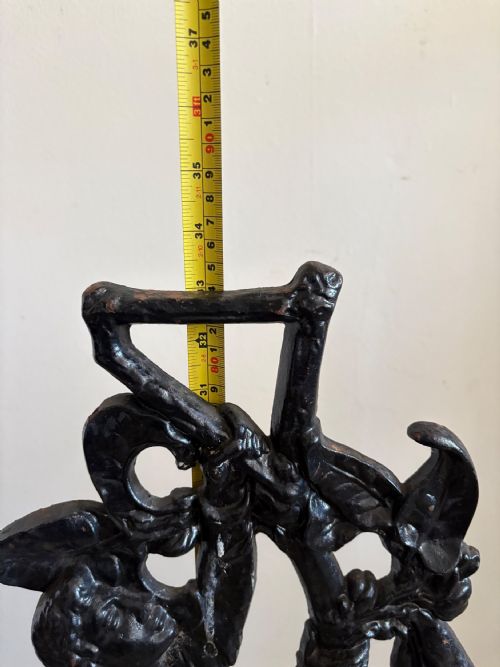 A 19TH CENTURY CAST IRON JACK AND THE BEANSTALK STICK STAND C1875 85CM - ADDITIONAL PHOTO 15