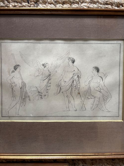 SET OF 3 JOHN FLAXMAN 17551826 NEOCLASSICAL ILLUSTRATIONS EARLY 20THC HOMERS ODYSSEY 48CM - ADDITIONAL PHOTO 4