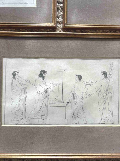 SET OF 3 JOHN FLAXMAN 17551826 NEOCLASSICAL ILLUSTRATIONS EARLY 20THC HOMERS ODYSSEY 48CM - ADDITIONAL PHOTO 5