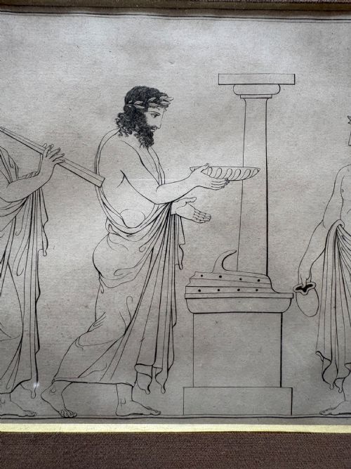 SET OF 3 JOHN FLAXMAN 17551826 NEOCLASSICAL ILLUSTRATIONS EARLY 20THC HOMERS ODYSSEY 48CM - ADDITIONAL PHOTO 7