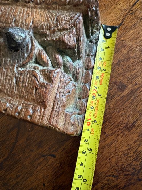 A MEDIEVAL FLEMISH CARVED OAK ARCHITECTURAL FRAGMENT 12CM C16TH CENTURY - ADDITIONAL PHOTO 9
