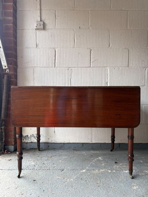 MID 19THC DROP LEAF PEMBROKE OR BREAKFAST TABLE C1850 EXTENDING TO 120CM - ADDITIONAL PHOTO 5