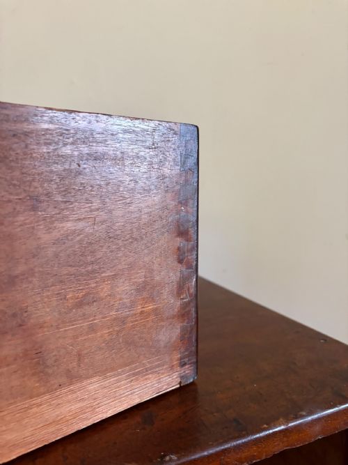 A 19TH CENTURY TEAK MILITARY CAMPAIGN CHEST OF DRAWERS 2 SECTIONS - ADDITIONAL PHOTO 8