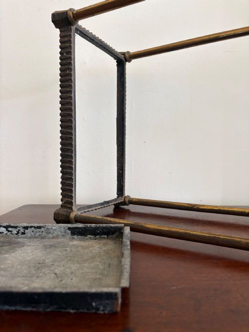 EARLY 20THC BRASS AND IRON 8 DIVISION STICK OR UMBRELLA STAND C19001920 - ADDITIONAL PHOTO 11
