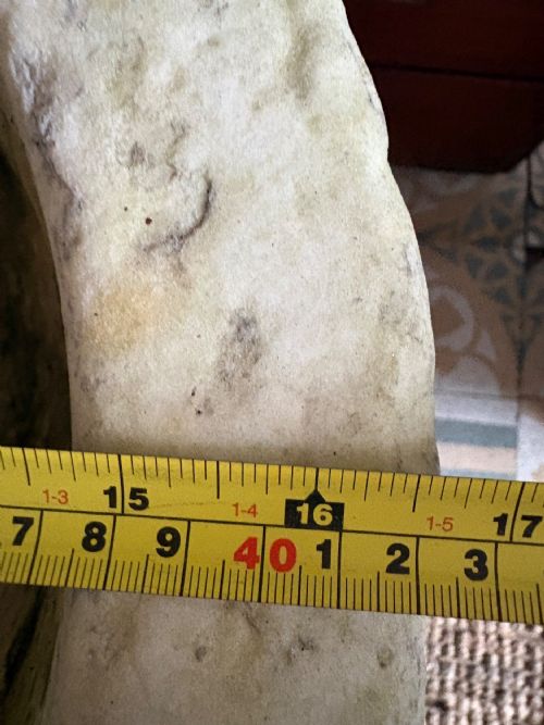 A SUBSTANTIAL 18TH CENTURY WHITE MARBLE MORTAR 50CM DIAMETER PROBABLY ITALIAN - ADDITIONAL PHOTO 14