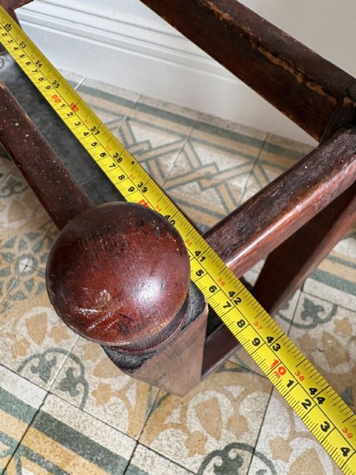 LARGE 19TH CENTURY ENGLISH COUNTRY HOUSE PITCH PINE STICK STAND 107CM ZINC TRAY - ADDITIONAL PHOTO 9