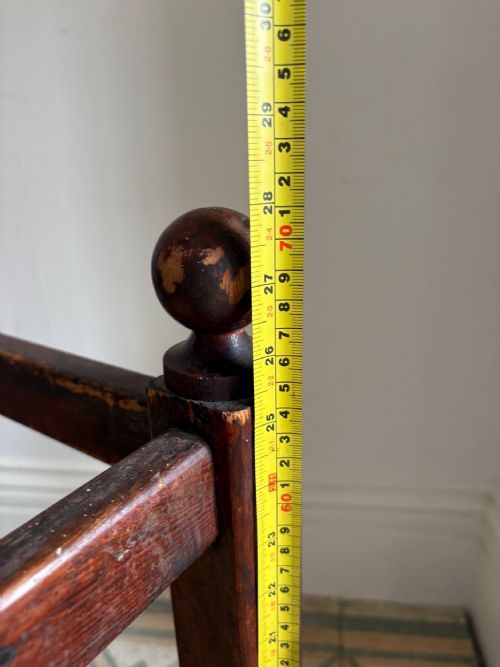 LARGE 19TH CENTURY ENGLISH COUNTRY HOUSE PITCH PINE STICK STAND 107CM ZINC TRAY - ADDITIONAL PHOTO 11