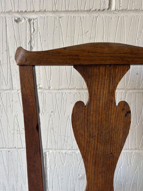 A SET OF 4 GEORGIAN OAK AND ELM PROVINCIAL COUNTRY DINING CHAIRS C1800 - ADDITIONAL PHOTO 7