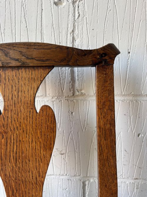A SET OF 4 GEORGIAN OAK AND ELM PROVINCIAL COUNTRY DINING CHAIRS C1800 - ADDITIONAL PHOTO 9