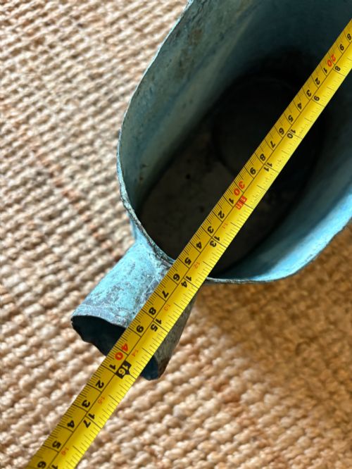 A FRENCH 18THC VERDIGRIS COPPER WATERING CAN ARROSOIR C1800 41CM WATERTIGHT - ADDITIONAL PHOTO 13
