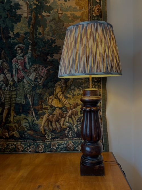 A PAIR OF 19THC CUBAN MAHOGANY SUBSTANTIAL TABLE LAMPS C1850 67CM TALL - ADDITIONAL PHOTO 10