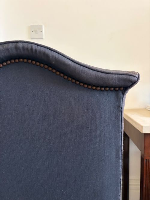 A 19TH CENTURY GEORGE 11 STYLE CARVED MAHOGANY SIDE CHAIR WITH TAPESTRY SEAT - ADDITIONAL PHOTO 6