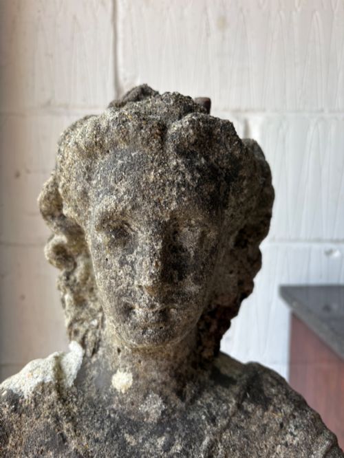 EARLY 20THC 104CM WEATHERED CLASSICAL FEMALE STATUE COMPOSITE STONE C19101920 - ADDITIONAL PHOTO 2