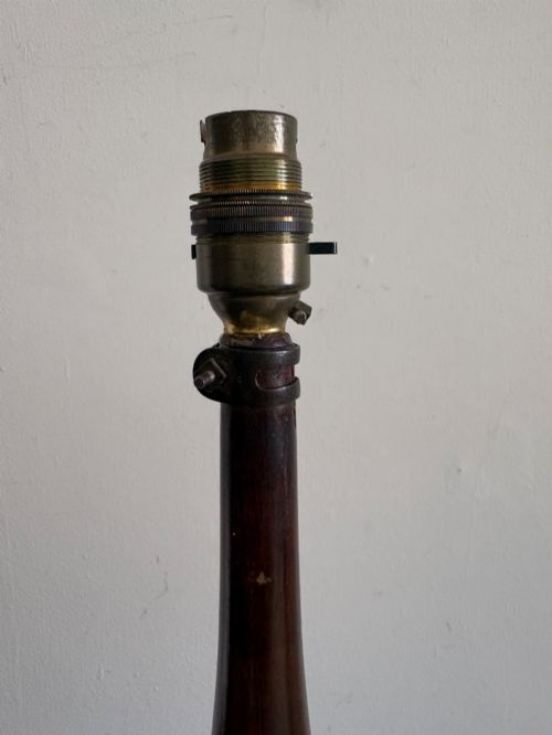 A 19TH CENTURY CARVED OCEANIC COLUMN ADAPTED FLOOR LAMP 154CM - ADDITIONAL PHOTO 5