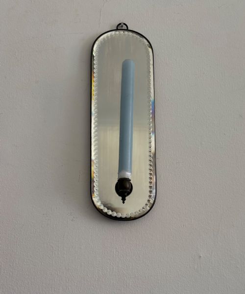 EARLY 20TH CENTURY GIRANDOLE CANDLE WALL SCONCE SORCERER MIRROR C1920 33CM - ADDITIONAL PHOTO 5