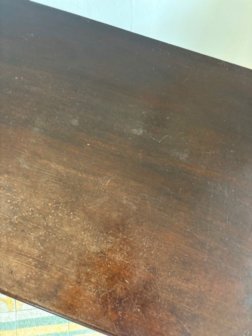 A GEORGE 111 STYLE MAHOGANY LOWBOY SIDE TABLE C1900 81CM WIDE - ADDITIONAL PHOTO 8