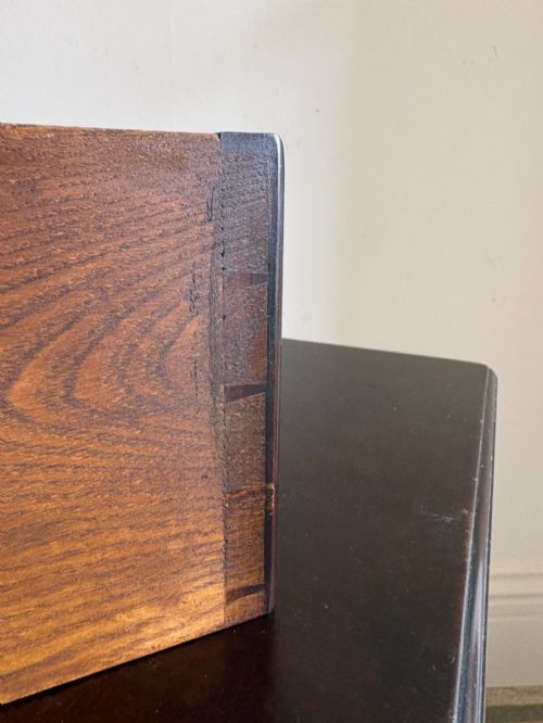 A GEORGE 111 STYLE MAHOGANY LOWBOY SIDE TABLE C1900 81CM WIDE - ADDITIONAL PHOTO 14
