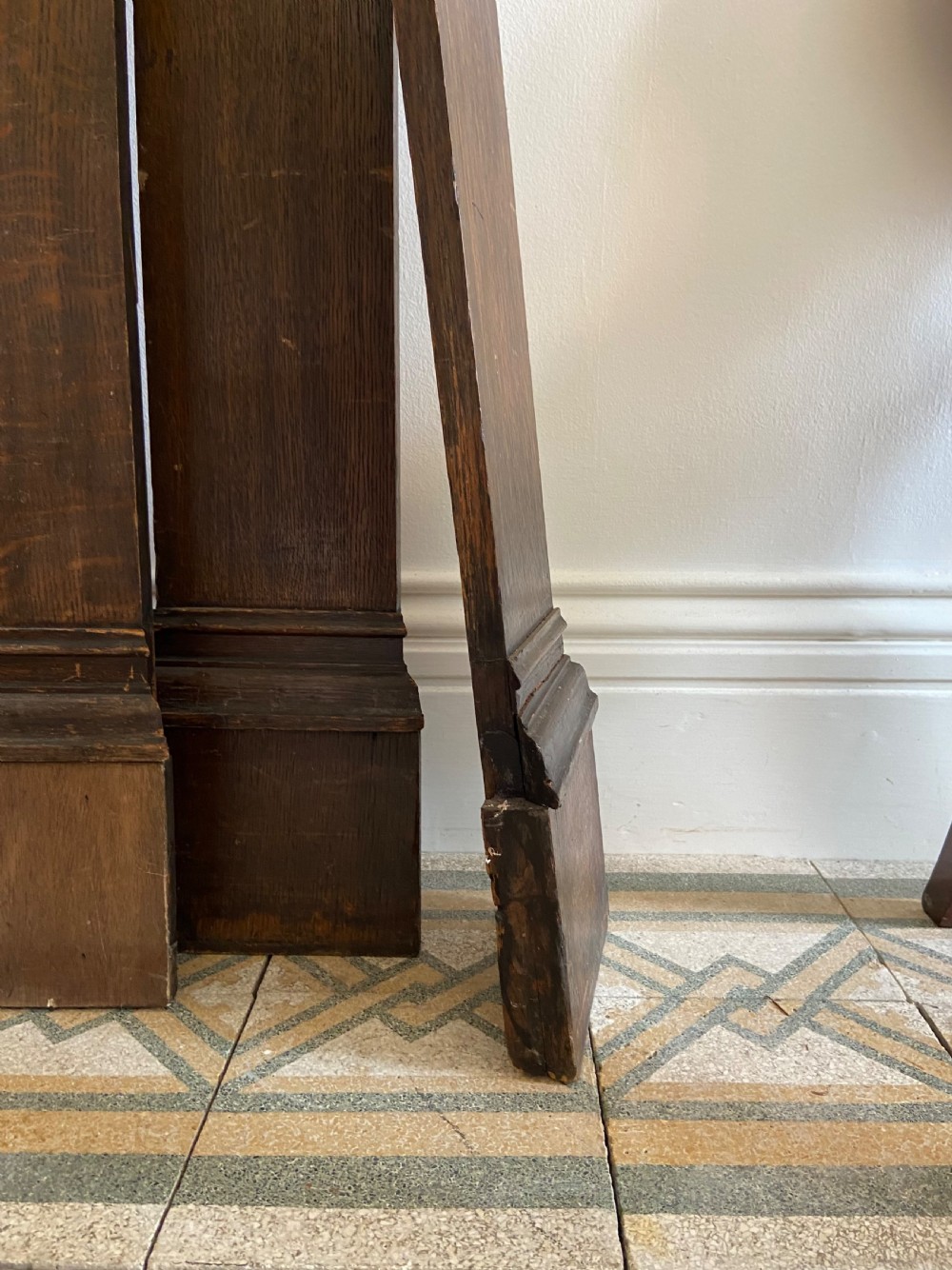 4 Architectural Classical Inspired Oak Ionic Column Fascias 200cm tall, C1900 View XI