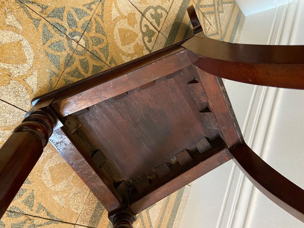 Early19th Century Mahogany Heraldic Crest Hall Chair, C1835, Armorial Oval Crest View VIII