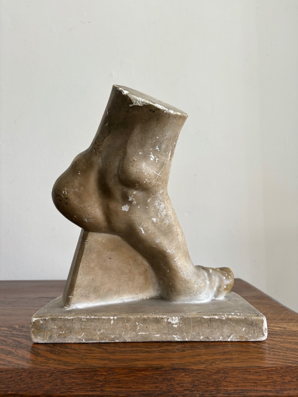 A Grand Tour Classical Plaster Foot Sculpture, Museum Copy C1900, 31cm tall View XI