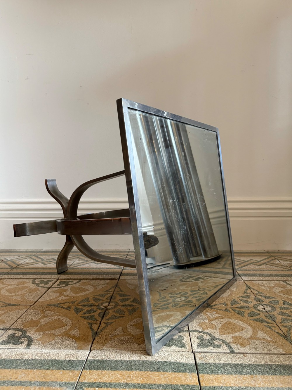 A French Art Deco Mirror Top Side or End Table C1920s, 49cm sq top View II