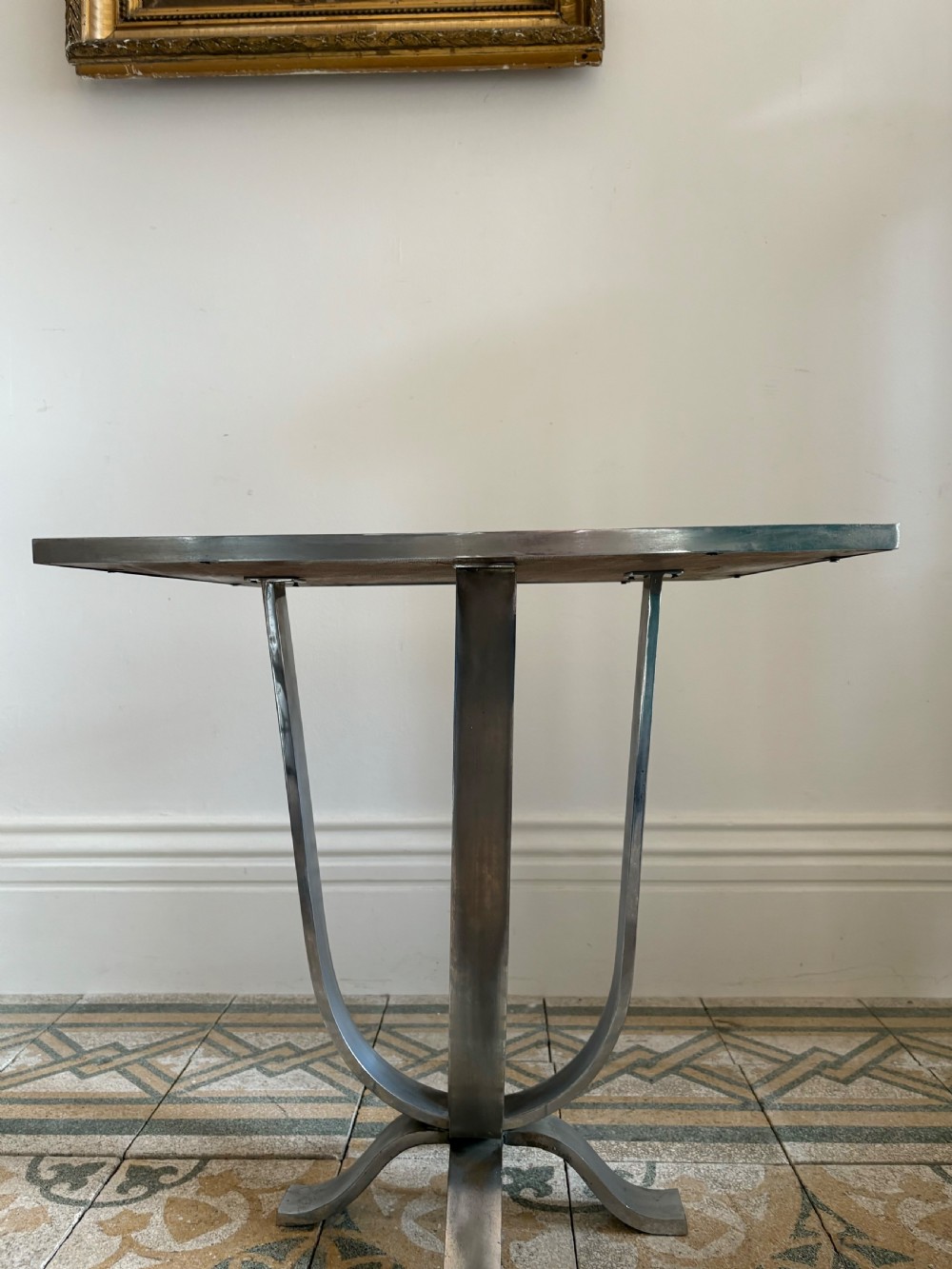 A French Art Deco Mirror Top Side or End Table C1920s, 49cm sq top View VII