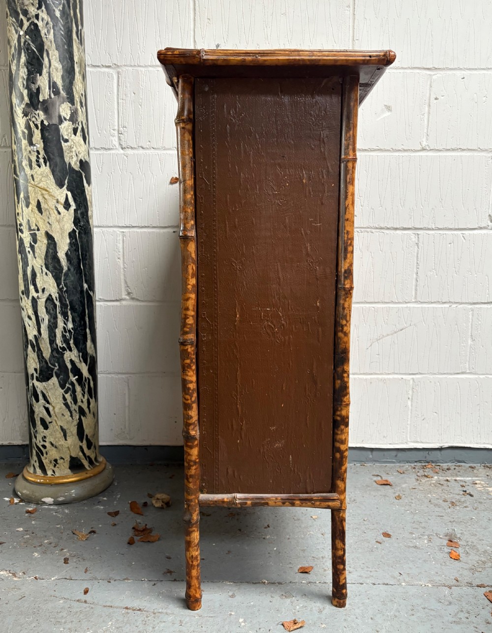 A 19th Century Tiger Bamboo, 3 Shelf Bookcase C1870, 99cm tall, 75cm wide View IV