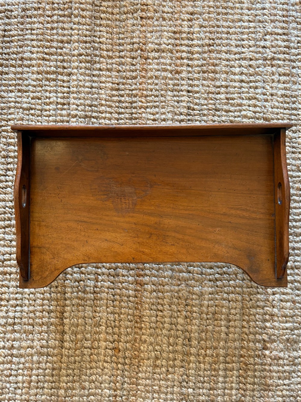 Mid 19th Century Mahogany Lap Tray, Breakfast Bed Tray C1850, 61cm wide, stamped View IV