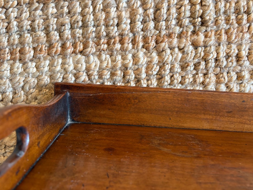 Mid 19th Century Mahogany Lap Tray, Breakfast Bed Tray C1850, 61cm wide, stamped View VI